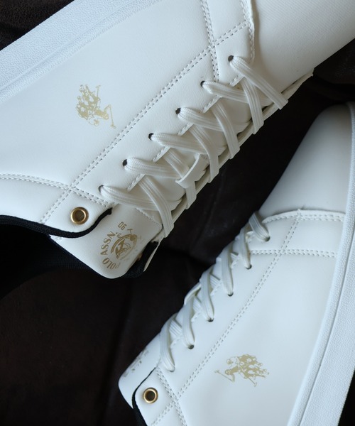 U.S. POLO ASSN.(ユーエスポロアッスン)の「【U.S. POLO ASSN./ユーエスポロアッスン】ワンポイント バイカラー コートスニーカー(スニーカー・メンズ・ホワイト×ブラック/ブラック×シルバー/ホワイト×グリーン・28cm/25cm/24.5cm/22.5cm/25.5cm/23cm/27cm/26cm/24cm/23.5cm/26.5cm)」の14枚目の写真