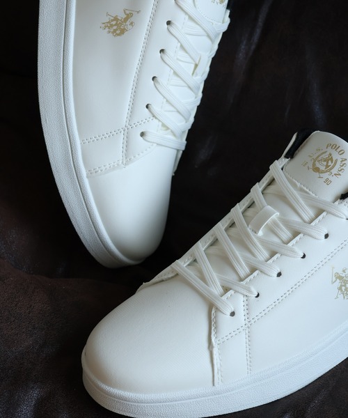 U.S. POLO ASSN.(ユーエスポロアッスン)の「【U.S. POLO ASSN./ユーエスポロアッスン】ワンポイント バイカラー コートスニーカー(スニーカー・メンズ・ホワイト×ブラック/ブラック×シルバー/ホワイト×グリーン・28cm/25cm/24.5cm/22.5cm/25.5cm/23cm/27cm/26cm/24cm/23.5cm/26.5cm)」の15枚目の写真