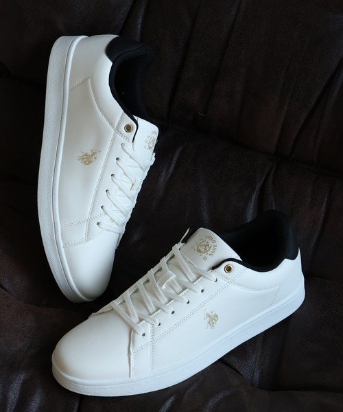 U.S. POLO ASSN.(ユーエスポロアッスン)の「【U.S. POLO ASSN./ユーエスポロアッスン】ワンポイント バイカラー コートスニーカー(スニーカー・メンズ・ホワイト×ブラック/ブラック×シルバー/ホワイト×グリーン・28cm/25cm/24.5cm/22.5cm/25.5cm/23cm/27cm/26cm/24cm/23.5cm/26.5cm)」の17枚目の写真