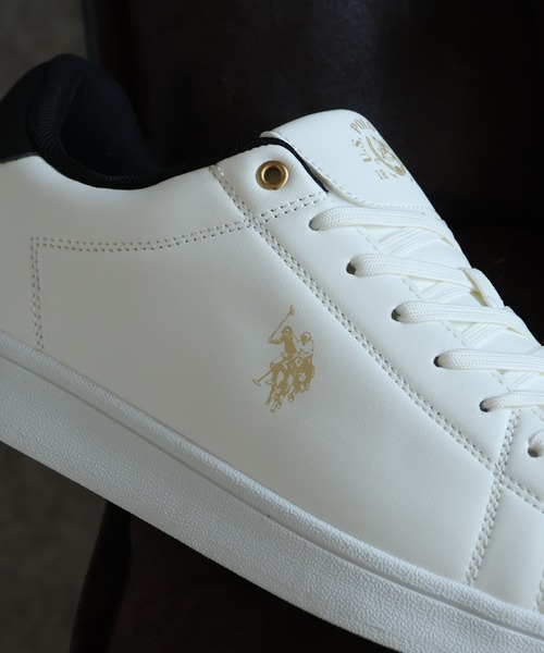 U.S. POLO ASSN.(ユーエスポロアッスン)の「【U.S. POLO ASSN./ユーエスポロアッスン】ワンポイント バイカラー コートスニーカー(スニーカー・メンズ・ホワイト×ブラック/ブラック×シルバー/ホワイト×グリーン・28cm/25cm/24.5cm/22.5cm/25.5cm/23cm/27cm/26cm/24cm/23.5cm/26.5cm)」の18枚目の写真