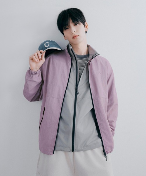 COVERNAT（カバーナット）の「[SOOBIN着用] NYLON TRACK JACKET（ナイロンジャケット・メンズ・ブラック/ピンク系その他/チャコールグレー・X-SMALL/SMALL/MEDIUM/LARGE/X-LARGE/XX-LARGE）」の4枚目の写真