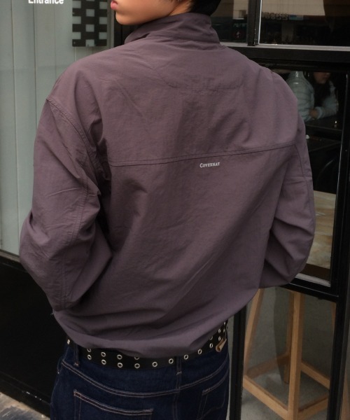 COVERNAT（カバーナット）の「[SOOBIN着用] NYLON TRACK JACKET（ナイロンジャケット・メンズ・ブラック/ピンク系その他/チャコールグレー・X-SMALL/SMALL/MEDIUM/LARGE/X-LARGE/XX-LARGE）」の6枚目の写真