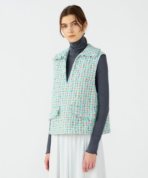 BALLSEY(ボールジィ)の「Sorbet スキッパーベスト(ベスト・レディース・ミント・36)」の3枚目の写真