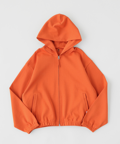 B.C STOCK（ベーセーストック）の「ANTS & ELEPHANTS / アンツアンドエレファンツ Wジャージー ジップパーカー（パーカー・メンズ・グレー/イエロー/オレンジ/ネイビー・LARGE/MEDIUM）」の4枚目の写真