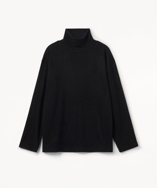 MUSINSA STANDARD KIDS（ムシンサスタンダードキッズ）の「[ヒットスタンダード] 起毛リラックスドタートルネック長袖Tシャツ [ブラック]（Tシャツ/カットソー・レディース・その他・100/110/120/130/140/150/160）」の3枚目の写真