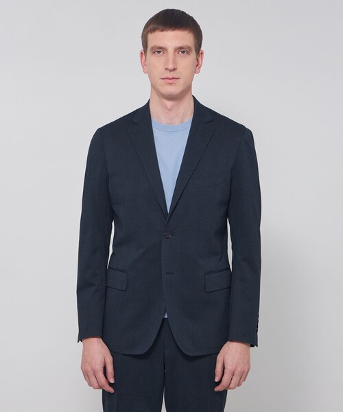 MACKINTOSH LONDON(マッキントッシュ ロンドン)の「【WEB・一部店舗限定】【FLEX JERSEY】グレンチェックジャージーセットアップジャケット(テーラードジャケット・メンズ・ネイビー・42/40/38)」の3枚目の写真