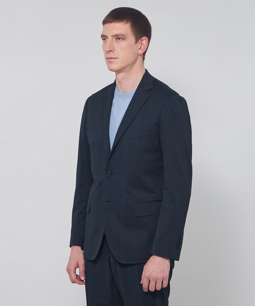 MACKINTOSH LONDON(マッキントッシュ ロンドン)の「【WEB・一部店舗限定】【FLEX JERSEY】グレンチェックジャージーセットアップジャケット(テーラードジャケット・メンズ・ネイビー・42/40/38)」の4枚目の写真