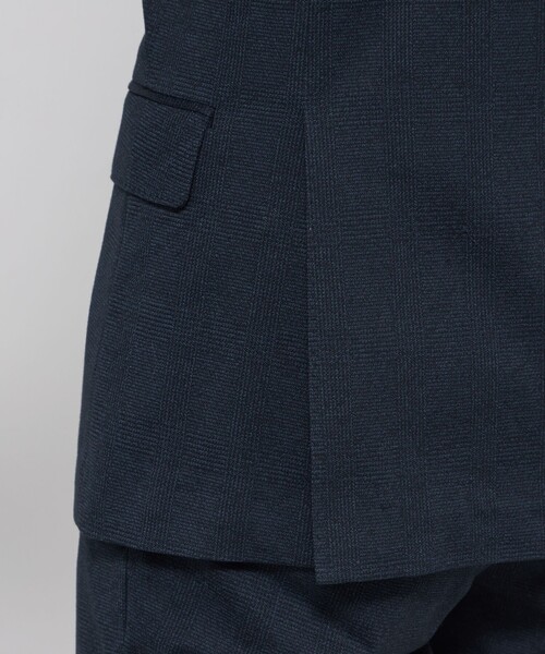 MACKINTOSH LONDON(マッキントッシュ ロンドン)の「【WEB・一部店舗限定】【FLEX JERSEY】グレンチェックジャージーセットアップジャケット(テーラードジャケット・メンズ・ネイビー・42/40/38)」の9枚目の写真