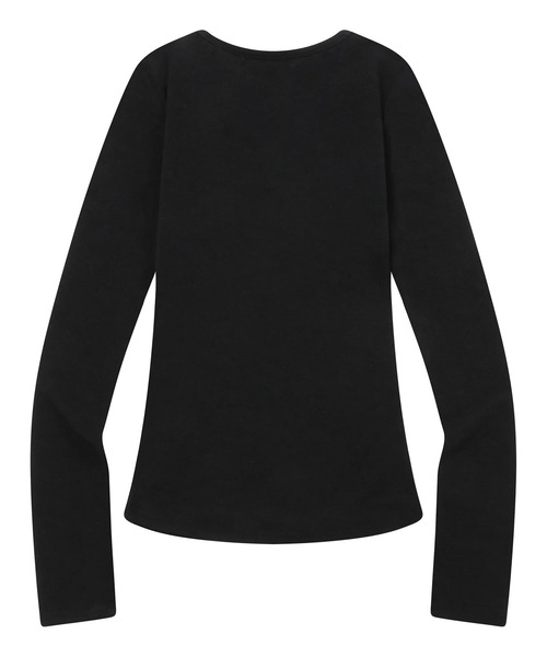 MUCENT（ムセント）の「【日本未発売/WEB限定】MUCENT(ムセント)/スナップボタン スリム フィット ロングスリーブ Tシャツ/NELLO SNAP BUTTON LONG SLEEVE T（Tシャツ/カットソー・レディース・ブラック/チャコールグレー/ホワイト・FREE）」の14枚目の写真