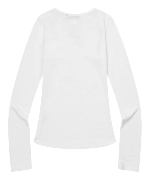 MUCENT（ムセント）の「【日本未発売/WEB限定】MUCENT(ムセント)/スナップボタン スリム フィット ロングスリーブ Tシャツ/NELLO SNAP BUTTON LONG SLEEVE T（Tシャツ/カットソー・レディース・ブラック/チャコールグレー/ホワイト・FREE）」の10枚目の写真