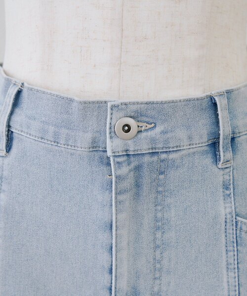 continuer de NICE CLAUP（コンティニューデナイスクラップ）の「後リボンデニムショートパンツ（デニムパンツ・レディース・ブルー/ブラック/ケミカルウォッシュ・FREE）」の17枚目の写真