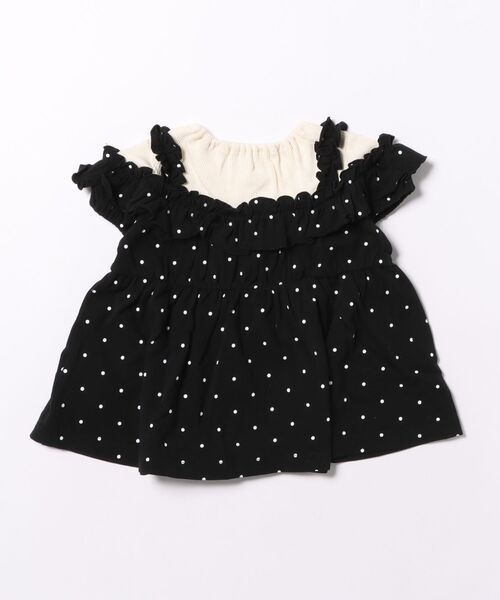 kids zoo(キッズズー)の「ドッキング半袖Tシャツ(Tシャツ/カットソー・キッズ・ブラック/オフホワイト・80/90)」の10枚目の写真