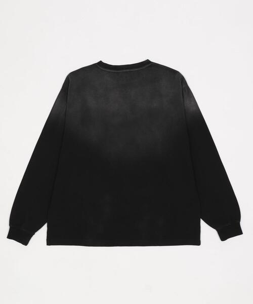 BROWNY(ブラウニー)の「BROWNY/【26年春夏新作】ワンポイントT(LS)(Tシャツ/カットソー・メンズ・ホワイト系その他/ブラック/ホワイト・MEDIUM/LARGE)」の8枚目の写真