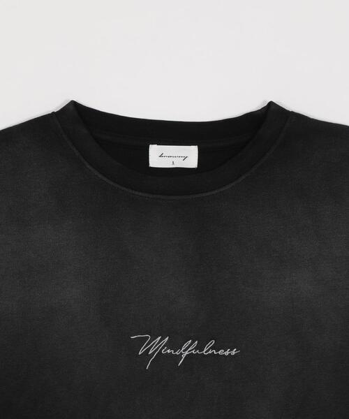 BROWNY(ブラウニー)の「BROWNY/【26年春夏新作】ワンポイントT(LS)(Tシャツ/カットソー・メンズ・ホワイト系その他/ブラック/ホワイト・MEDIUM/LARGE)」の9枚目の写真