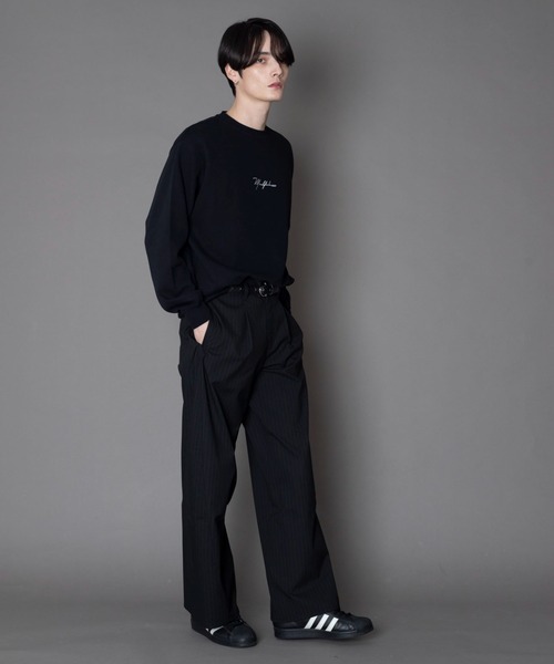 BROWNY(ブラウニー)の「BROWNY/ワンポイントT(LS)(Tシャツ/カットソー・メンズ・ホワイト系その他/ブラック/ホワイト・MEDIUM/LARGE)」の10枚目の写真