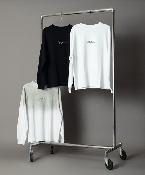 BROWNY(ブラウニー)の「BROWNY/ワンポイントT(LS)(Tシャツ/カットソー・メンズ・ホワイト系その他/ブラック/ホワイト・MEDIUM/LARGE)」の14枚目の写真
