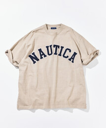 NAUTICA | NAUTICA/ノーティカ ビッグシルエット ピグメントダイ アーチロゴ ショートスリーブ Tシャツ(Tシャツ/カットソー)