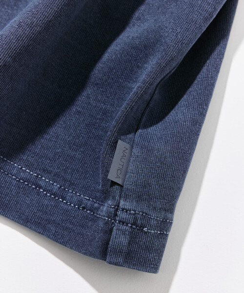 NAUTICA(ノーティカ)の「NAUTICA/ノーティカ ビッグシルエット ピグメントダイ アーチロゴ ショートスリーブ Tシャツ(Tシャツ/カットソー・メンズ・チャコールグレー/ベージュ/ブラウン/ネイビー/グリーン・SMALL/MEDIUM/LARGE/X-LARGE)」の12枚目の写真