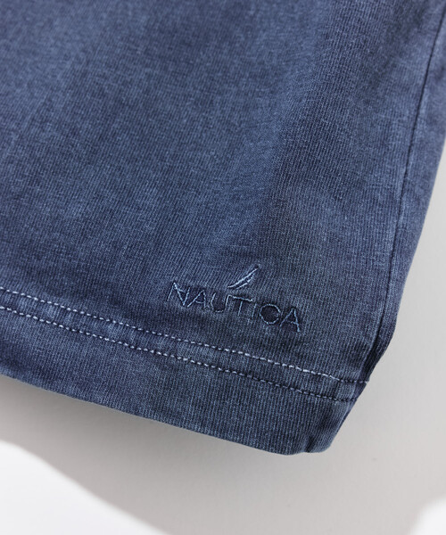 NAUTICA(ノーティカ)の「NAUTICA/ノーティカ ビッグシルエット ピグメントダイ アーチロゴ ショートスリーブ Tシャツ(Tシャツ/カットソー・メンズ・チャコールグレー/ベージュ/ブラウン/ネイビー/グリーン・SMALL/MEDIUM/LARGE/X-LARGE)」の10枚目の写真