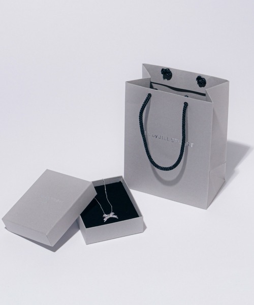 JILL by JILL STUART(ジルバイジルスチュアート)の「Cubic パヴェリボンネックレス(ネックレス・レディース・シルバー/ピンク・FREE)」の12枚目の写真