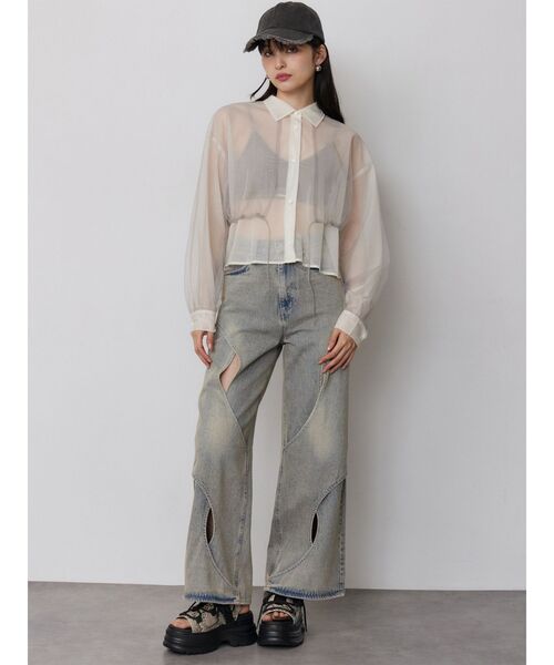 MURUA(ムルーア)の「ツートーンカラーコードサンダル(サンダル・レディース・その他1/ブラック・23.5/24.5/22.5)」の12枚目の写真