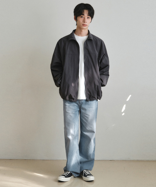 WEDNESDAY OASIS(ウェンズデーオアシス)の「テンパードウィンドブレーカー_CHARCOAL(W25OT09)(ナイロンジャケット・メンズ・ダークグレー・FREE)」の3枚目の写真
