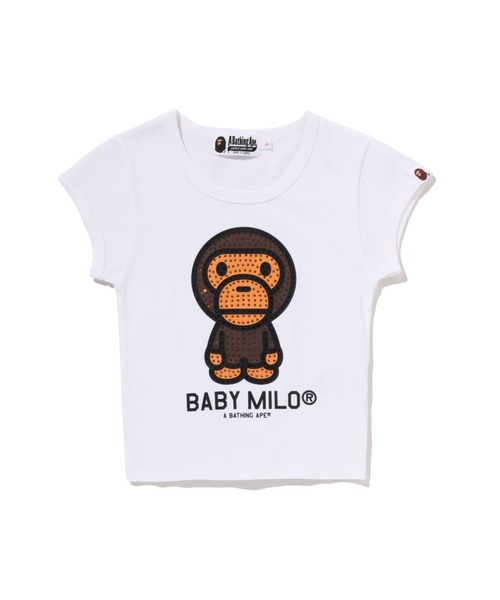 BABY MILO CRYSTAL STONE CROPPED TEE（Tシャツ/カットソー）｜A