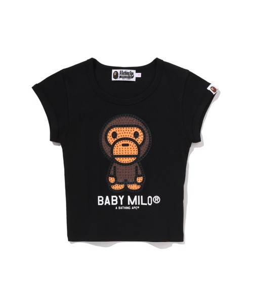 BABY MILO CRYSTAL STONE CROPPED TEE（Tシャツ/カットソー）｜A