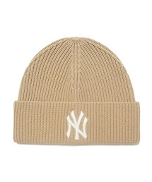 MLB(���W���[���[�O�x�[�X�{�[��)�̃G���G���r�[�yMLB�z- �j���[���[�N�E�����L�[�X �r�[�j�[ �yNew York Yankees  SHORT BEANIE BEIGE 3ABN0212N�z(�j�b�g�L���b�v/�r�[�j�[)