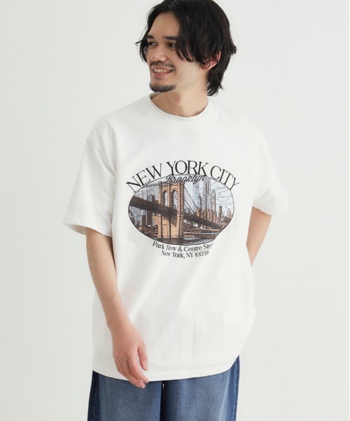 セール】【BACK NUMBER】アートグラフィックTシャツ (かすれプリント