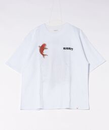 和柄刺繍Tシャツ(鯉)