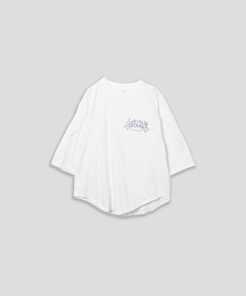 kha:ki（カーキ）の「「KHA:KI / カーキ」7th TEE -LIVE YOUR GROUND-（Tシャツ/カットソー・レディース・ホワイト/ブラック/オフホワイト・1）」の22枚目の写真