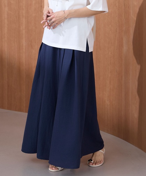 Aunely（オーネリー）の「【Aunely】すぐサラ ひんやり エフォートレス タックスカーチョ＜YOSOOIシリーズ＞（その他パンツ・レディース・ブラウン/オレンジ/ネイビー/チャコールグレー/アイボリー/ブラック・L/M）」の5枚目の写真