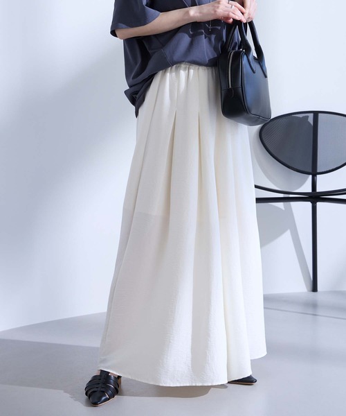 Aunely（オーネリー）の「【Aunely】すぐサラ ひんやり エフォートレス タックスカーチョ＜YOSOOIシリーズ＞（その他パンツ・レディース・ブラウン/オレンジ/ネイビー/チャコールグレー/アイボリー/ブラック・L/M）」の8枚目の写真
