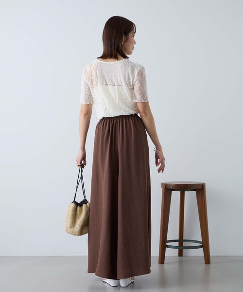 Aunely（オーネリー）の「【Aunely】すぐサラ ひんやり エフォートレス タックスカーチョ＜YOSOOIシリーズ＞（その他パンツ・レディース・ブラウン/オレンジ/ネイビー/チャコールグレー/アイボリー/ブラック・L/M）」の19枚目の写真