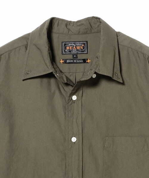 BEAMS PLUS（ビームスプラス）の「B.D. Color Broad（シャツ/ブラウス・メンズ・ホワイト/ネイビー/オリーブ・LARGE/MEDIUM/X-LARGE/SMALL）」の9枚目の写真