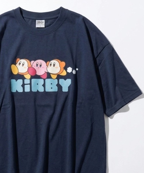 MARUKAWA（マルカワ）の「2026SS Kirby’s Dream Land/星のカービィ オーバーサイズ キャラクター フロント/ブラックプリント 半袖Tシャツ（Tシャツ/カットソー・レディース・アッシュグレー/ミント/ネイビー/ピンク・M/L）」の3枚目の写真