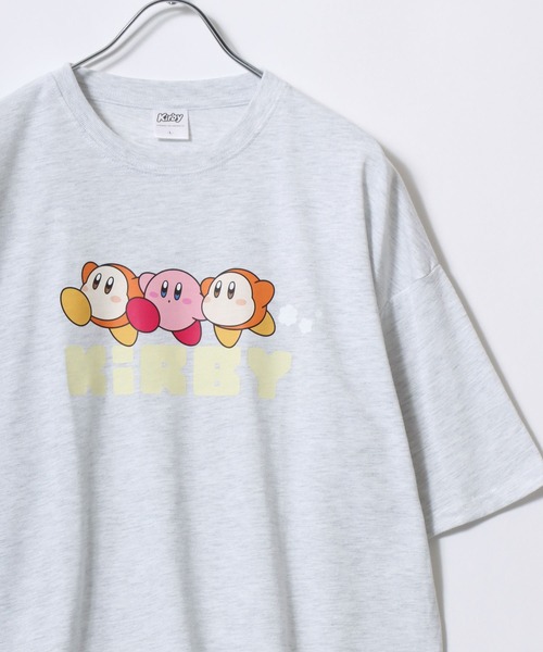 MARUKAWA（マルカワ）の「2026SS Kirby’s Dream Land/星のカービィ オーバーサイズ キャラクター フロント/ブラックプリント 半袖Tシャツ（Tシャツ/カットソー・レディース・アッシュグレー/ミント/ネイビー/ピンク・M/L）」の22枚目の写真