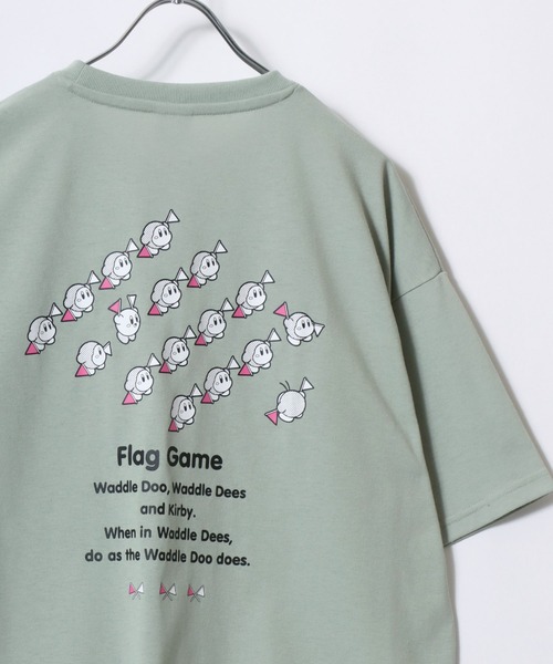 MARUKAWA（マルカワ）の「2026SS Kirby’s Dream Land/星のカービィ オーバーサイズ キャラクター フロント/ブラックプリント 半袖Tシャツ（Tシャツ/カットソー・レディース・アッシュグレー/ミント/ネイビー/ピンク・M/L）」の19枚目の写真