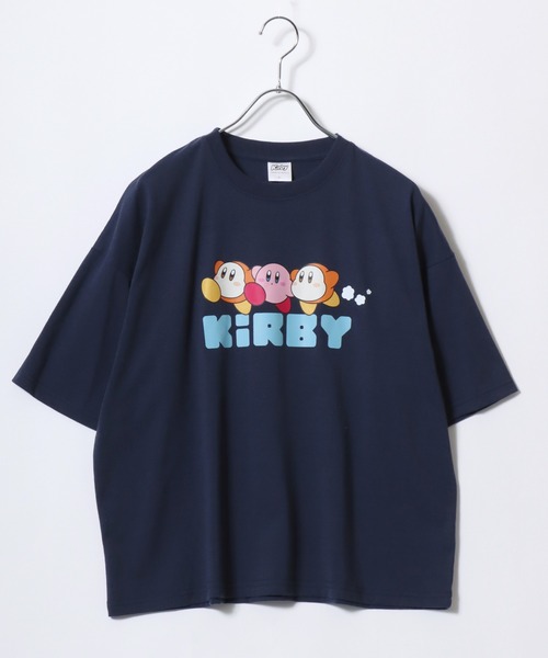 MARUKAWA（マルカワ）の「2026SS Kirby’s Dream Land/星のカービィ オーバーサイズ キャラクター フロント/ブラックプリント 半袖Tシャツ（Tシャツ/カットソー・レディース・アッシュグレー/ミント/ネイビー/ピンク・M/L）」の13枚目の写真