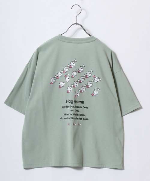 MARUKAWA（マルカワ）の「2026SS Kirby’s Dream Land/星のカービィ オーバーサイズ キャラクター フロント/ブラックプリント 半袖Tシャツ（Tシャツ/カットソー・レディース・アッシュグレー/ミント/ネイビー/ピンク・M/L）」の18枚目の写真