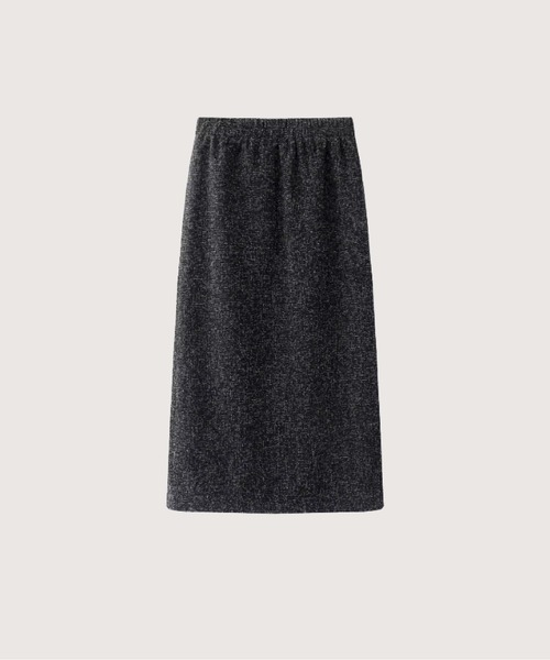 LA POMME petit(ラポミ・プチ)の「Peplum Tweed Mesh Jacket Set Up(セットアップ・レディース・グレー・LARGE/MEDIUM/SMALL)」の3枚目の写真