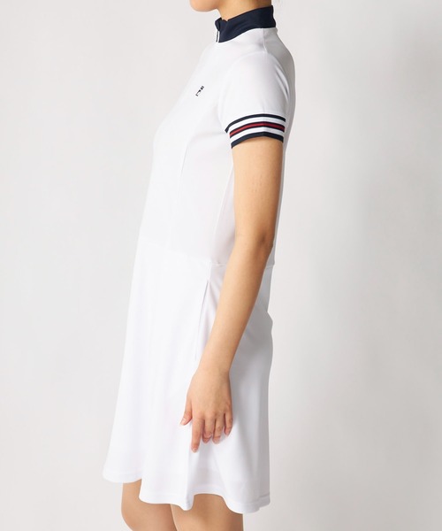 FILA GOLF(フィラゴルフ )の「ハーフジップワンピース(ワンピース・レディース・ネイビー/ホワイト/ブラック・X-LARGE/XX-LARGE/LARGE/MEDIUM)」の7枚目の写真