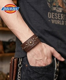 Dickies（ディッキーズ）の「【Dickies/ディッキーズ】スタッズフラワーPU合皮ブレスレット/バングル/アメカジ（ブレスレット）」