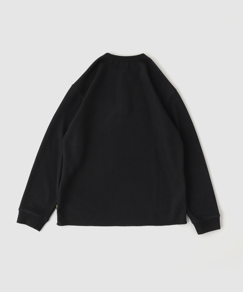 WOKE EDGE(ウォークエッジ)の「WOKE EDGE / ウォークエッジ LA HENLY NECK LONG SLEEVE(Tシャツ/カットソー・メンズ・ブラック/ホワイト系その他・MEDIUM/LARGE)」の7枚目の写真