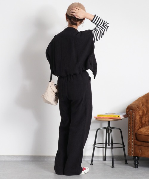 cepo（セポ）の「〈セットアップ対応可能〉ジャガードワークベスト（ベスト・レディース・ブラック/オフホワイト・M）」の21枚目の写真