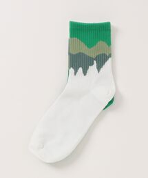 【単品】マウンテン柄アシメ靴下