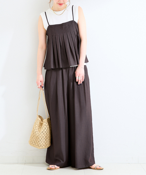 B.C STOCK(ベーセーストック)の「《3点セット》手洗い可 / multiple way 3 piece(つなぎ/オールインワン・レディース・ブラック系その他/カーキ/ブラック/ネイビー/ブラウン・FREE)」の2枚目の写真