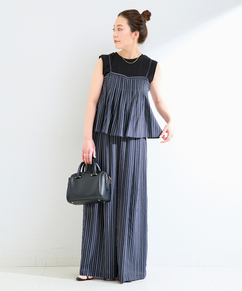 B.C STOCK(ベーセーストック)の「《3点セット》手洗い可 / multiple way 3 piece(つなぎ/オールインワン・レディース・ブラック系その他/カーキ/ブラック/ネイビー/ブラウン・FREE)」の5枚目の写真