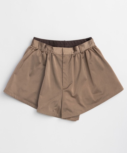MAISON SPECIAL(メゾンスペシャル)の「Micro Mini Culotte Pants/マイクロミニキュロットパンツ(その他パンツ・レディース・モカ/ブラック・FREE)」の5枚目の写真